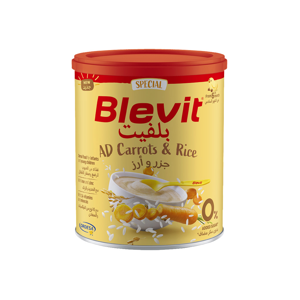 Blevit AD Carrots & Rice 250g Dry Cereals