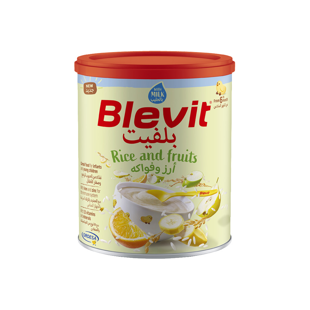 Blevit Rice and Fruits 350g Dry Cereals